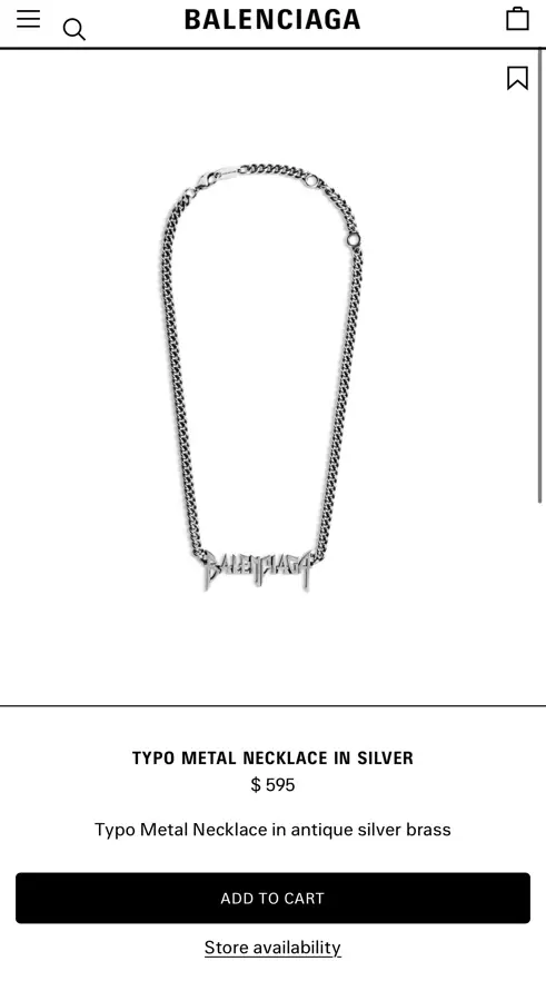 Balenciaga necklace