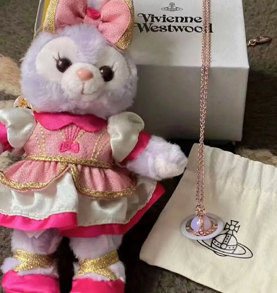 Vivienne Westwood Saturn crystal necklace