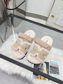 Hermes classic wool slippers