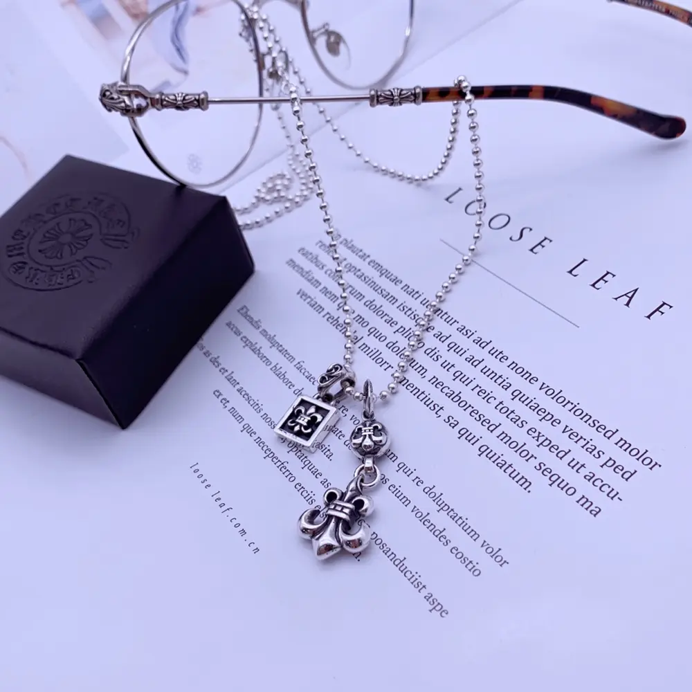 Chrome Hearts Scout Flower Pendant Necklace