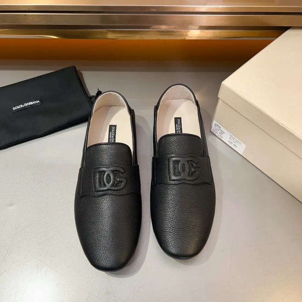 Dolce & Gabbana New Florio series soft suede moccasins