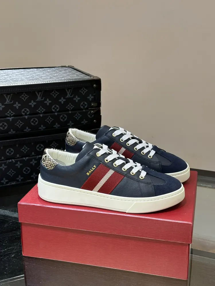 BALLY men’s new leather casual sneakers