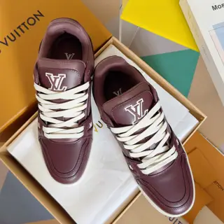 Louis Vuitton Trainer series couples casual sneakers skateboard shoes