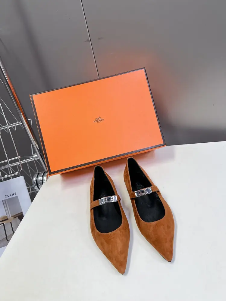 Hermès latest Kelly buckle fashion shoes