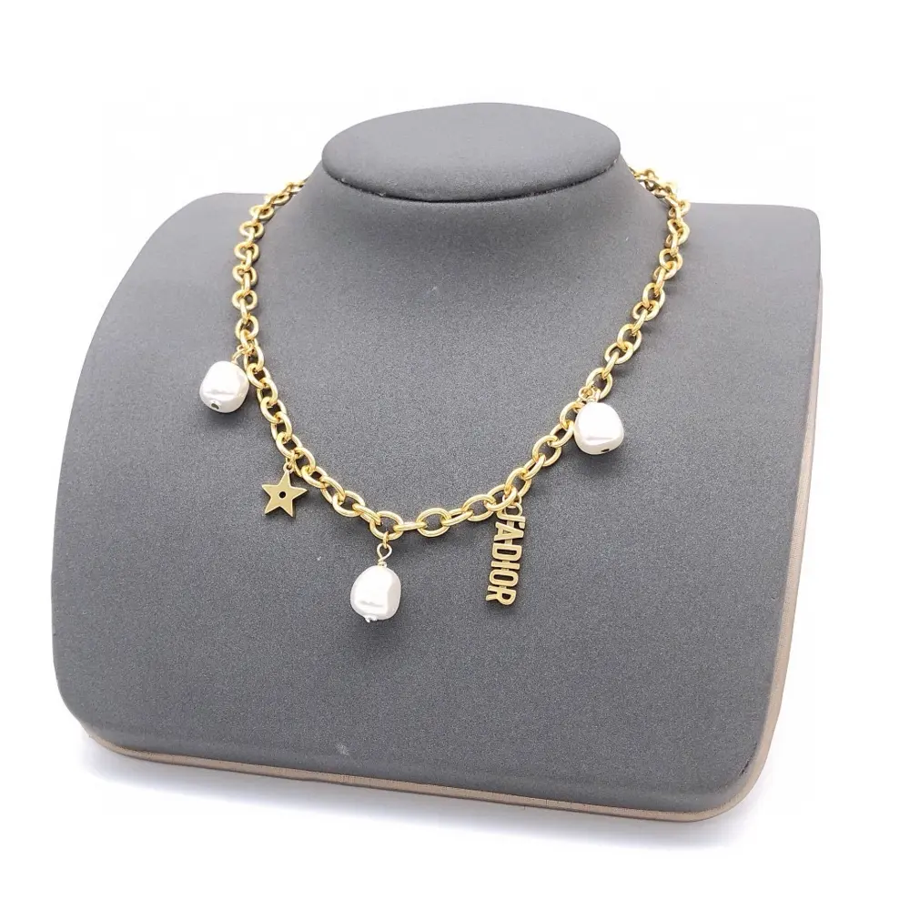 DIOR original CD star necklace high-end quality