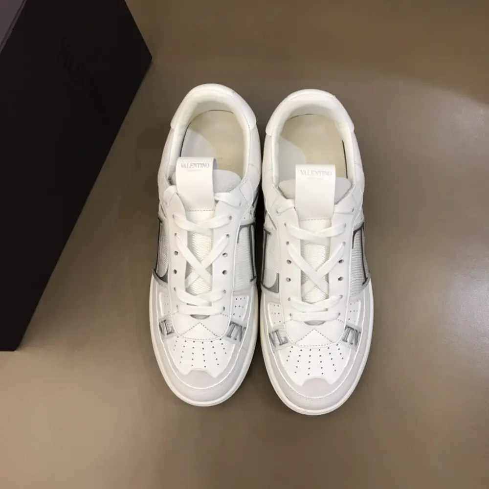 Valentino calfskin lace-up sneakers