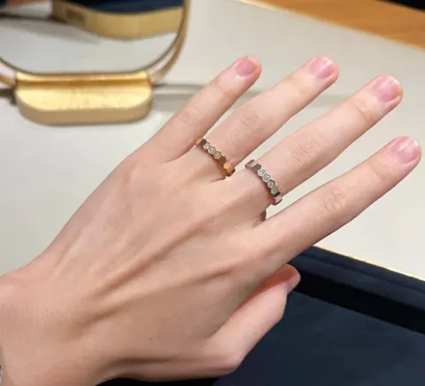 Chaumet Three Diamond Honeycomb Ring 3