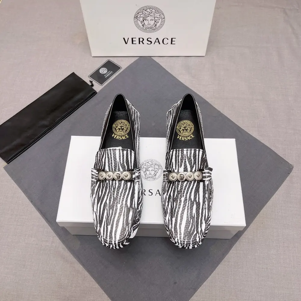 Versace loafers~Four seasons trendy shoes