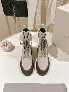 Brunello Cucinelli Ankle Boots The classic inspiration from loafers defines the modern
