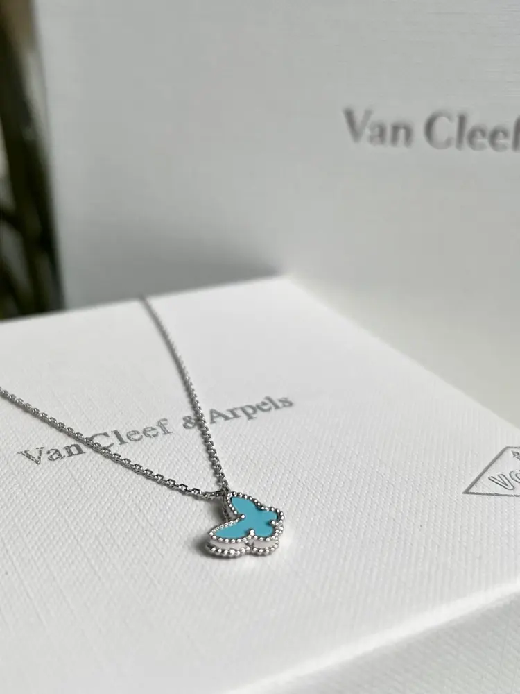 Van Cleef & Arpels turquoise butterfly necklace