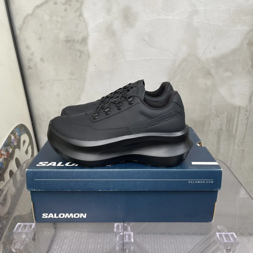 Salomon CDG Rei Kawakubo co-branded thick-soled shoes (leather surface)