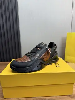Fendi fashion casual men’s shoes Using original cowhide + breathable mesh lining +