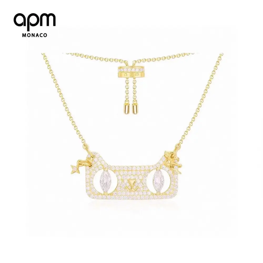 Apm monaco cat decoration necklace for women