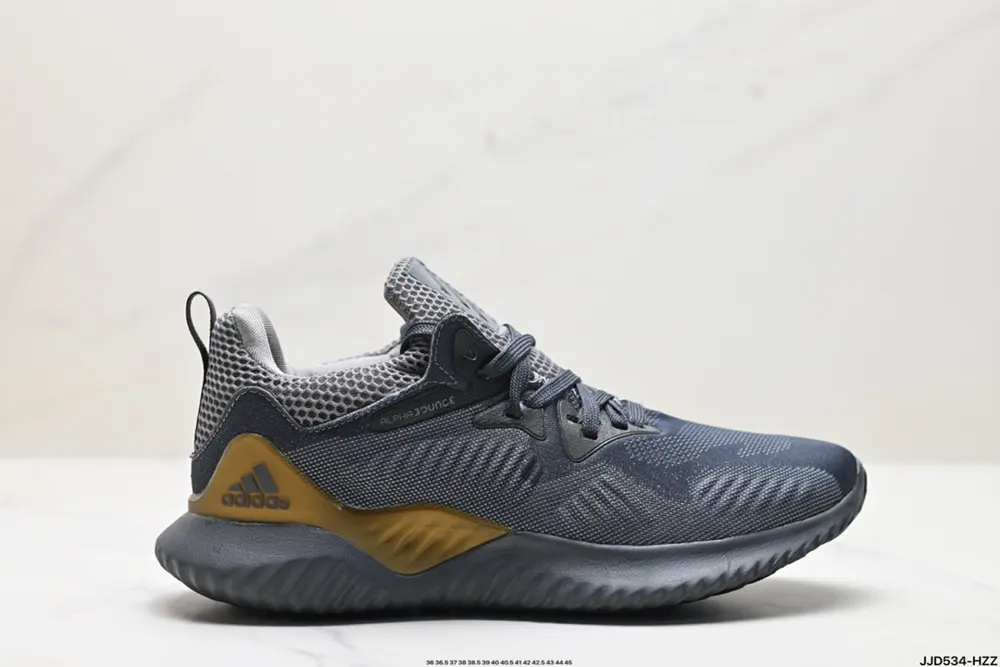 Adidas Alphabounce Alpha High Elastic Continental Shark Gill Pattern Outsole Casual Sports DB0205