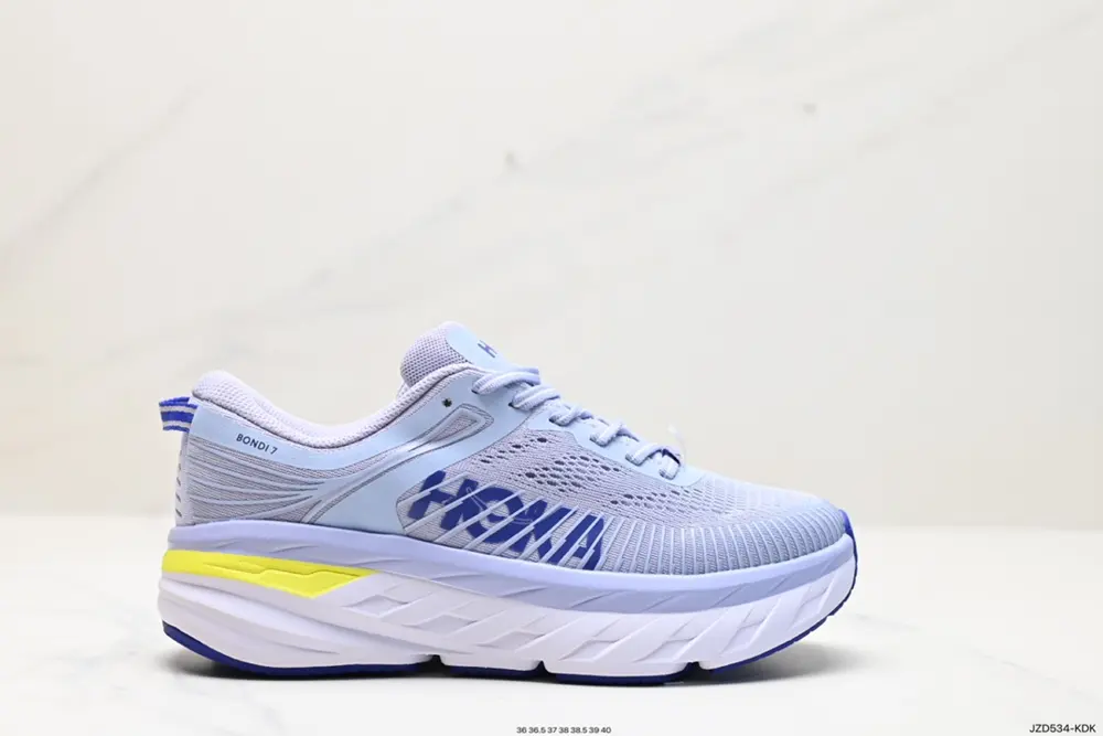 HOKA ONE W BONDI 7 Shawn Yue Same Style Functional Cushioning Running Shoes 1110518