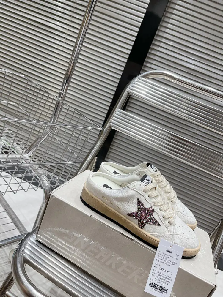Golden Goose Deluxe Brand Colorful Star Half Slippers