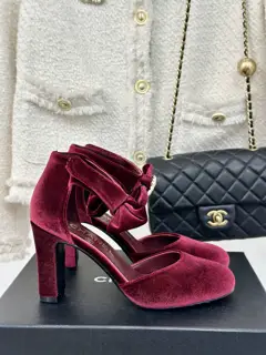 Chanel Double C Colorblock Bowknot Mary Jane Shoes