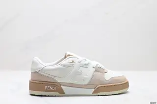 FENDI Match leather low-top casual fashion sneakers