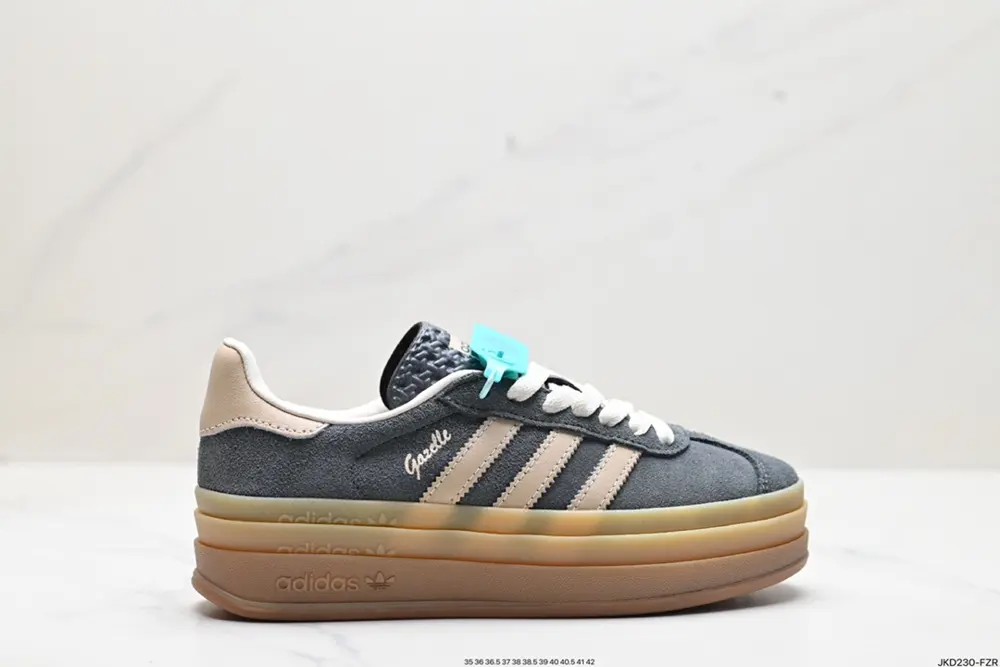 Adidas Originals Gazelle Bold W Antelope Platform Series Retro Versatile Thick-soled Shoes IE0428