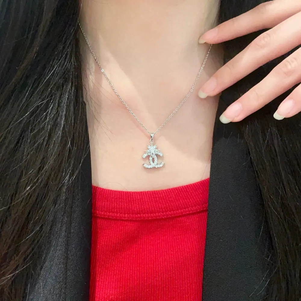 CHANEL vintage double c necklace