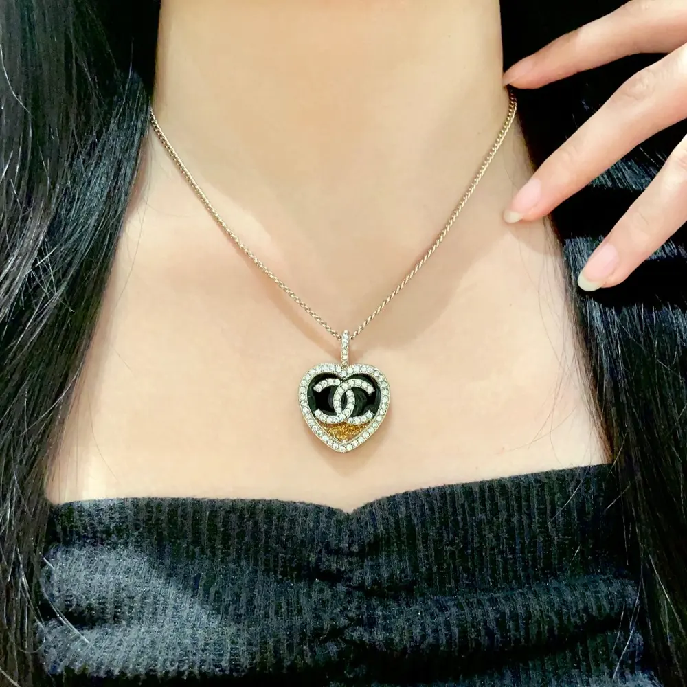 Chanel vintage letter necklace