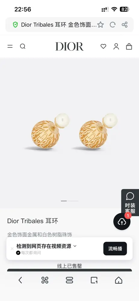 Dior new style Dior new letter earrings loved by top brands. The metal texture