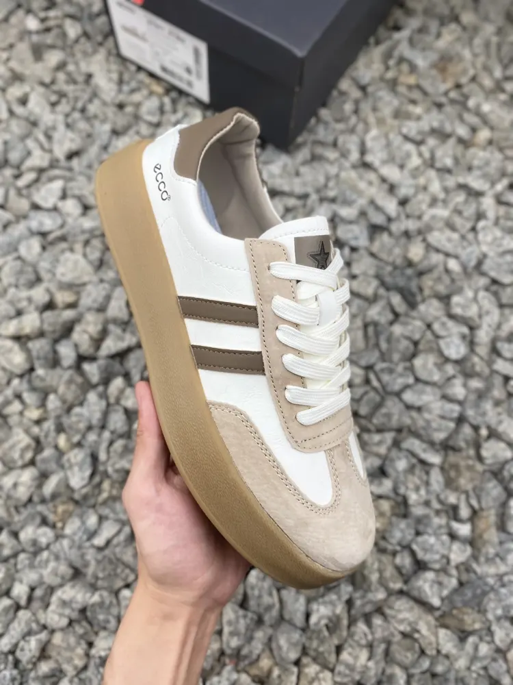 ECCO Men’s casual all-match casual leather shoes