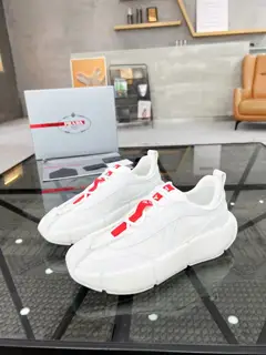 Prada men’s leather sneakers
