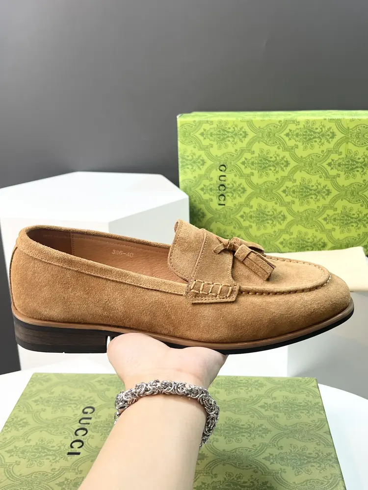 Gucci men’s fashion casual leather shoes