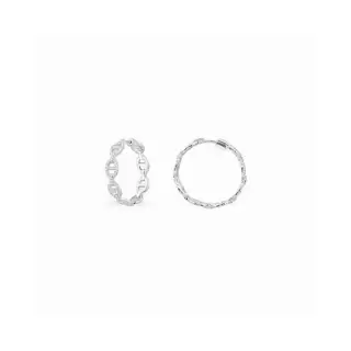 Apm monaco sailor chain hoop earrings large size