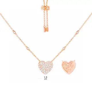 Apm monaco love adjustable necklace for girls couple fashion pendant