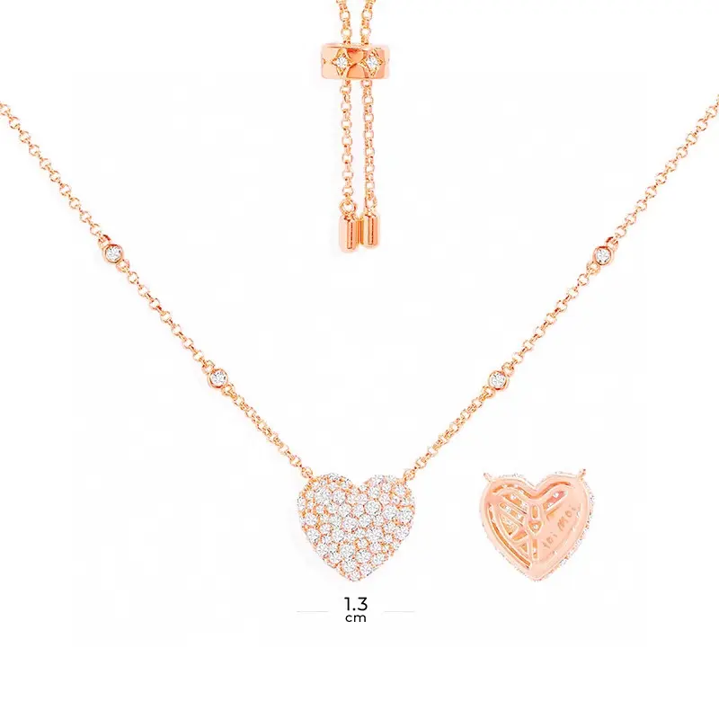 Apm monaco love adjustable necklace for girls couple fashion pendant