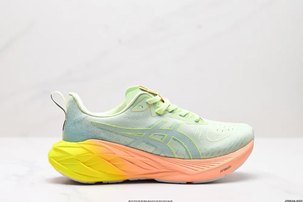 ASICS/Asics breathable mesh upper with some synthetic leather material. Adopts new AHAR+ 1011B955-750