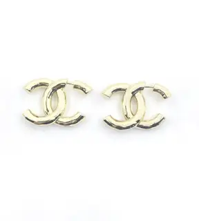 Chanel Double C Vertical Earrings