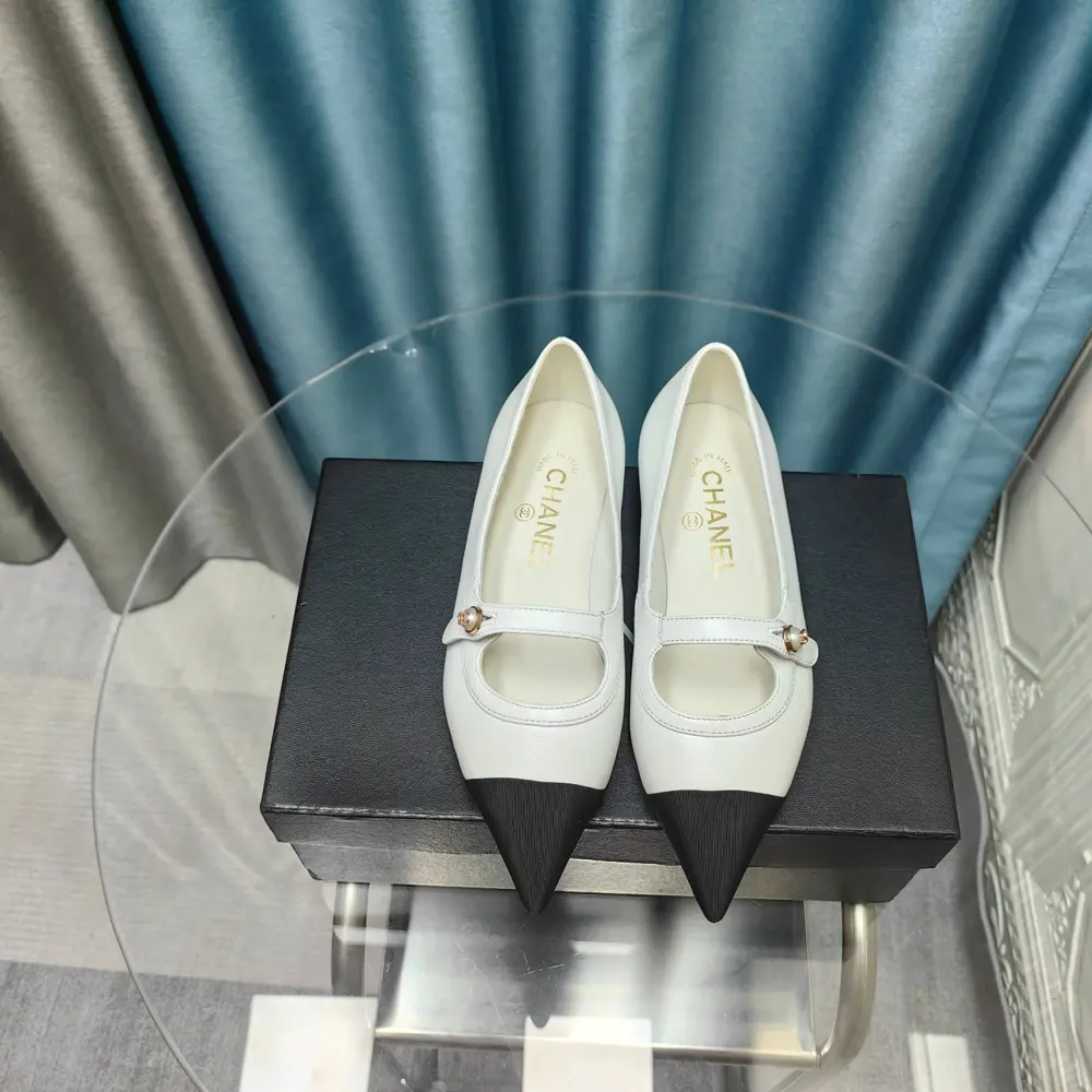 Chanel Pointed Mary Jane Shoes