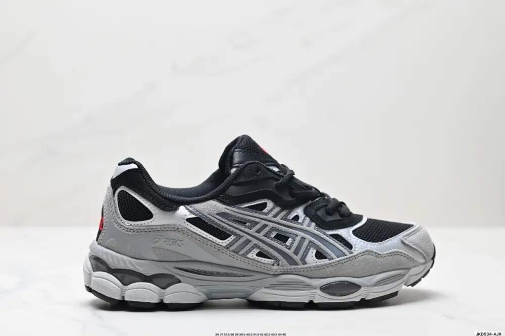 ASICS/Asics GEL-NYC 2055 breathable mesh upper with some synthetic leather material. Adopts 1203A571-001