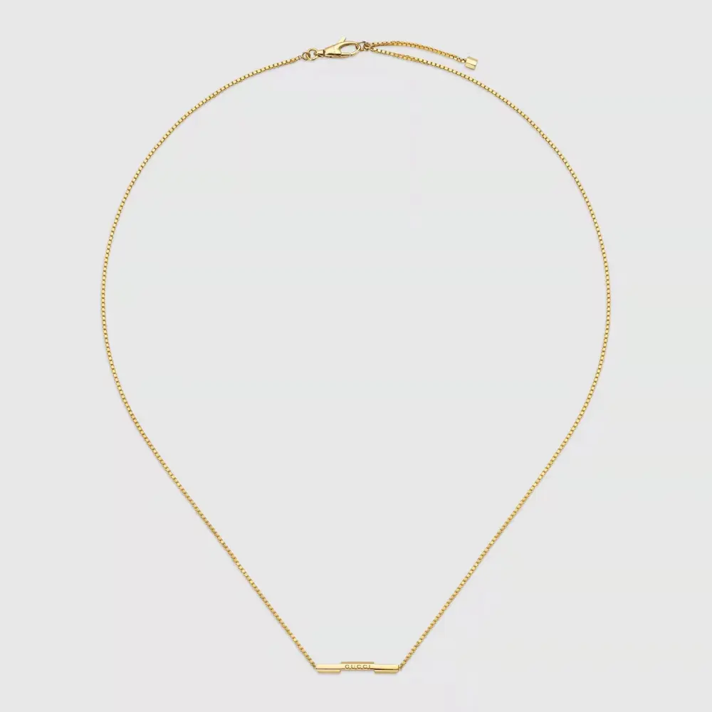 Gucci Link to Love series popular necklace white gold yellow gold rose gold will not fade