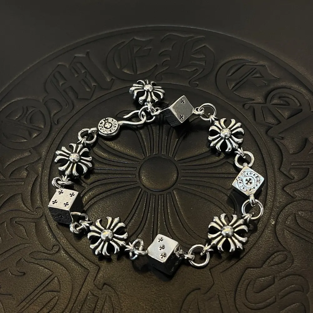 Chrome Hearts Cross Dice Bracelet