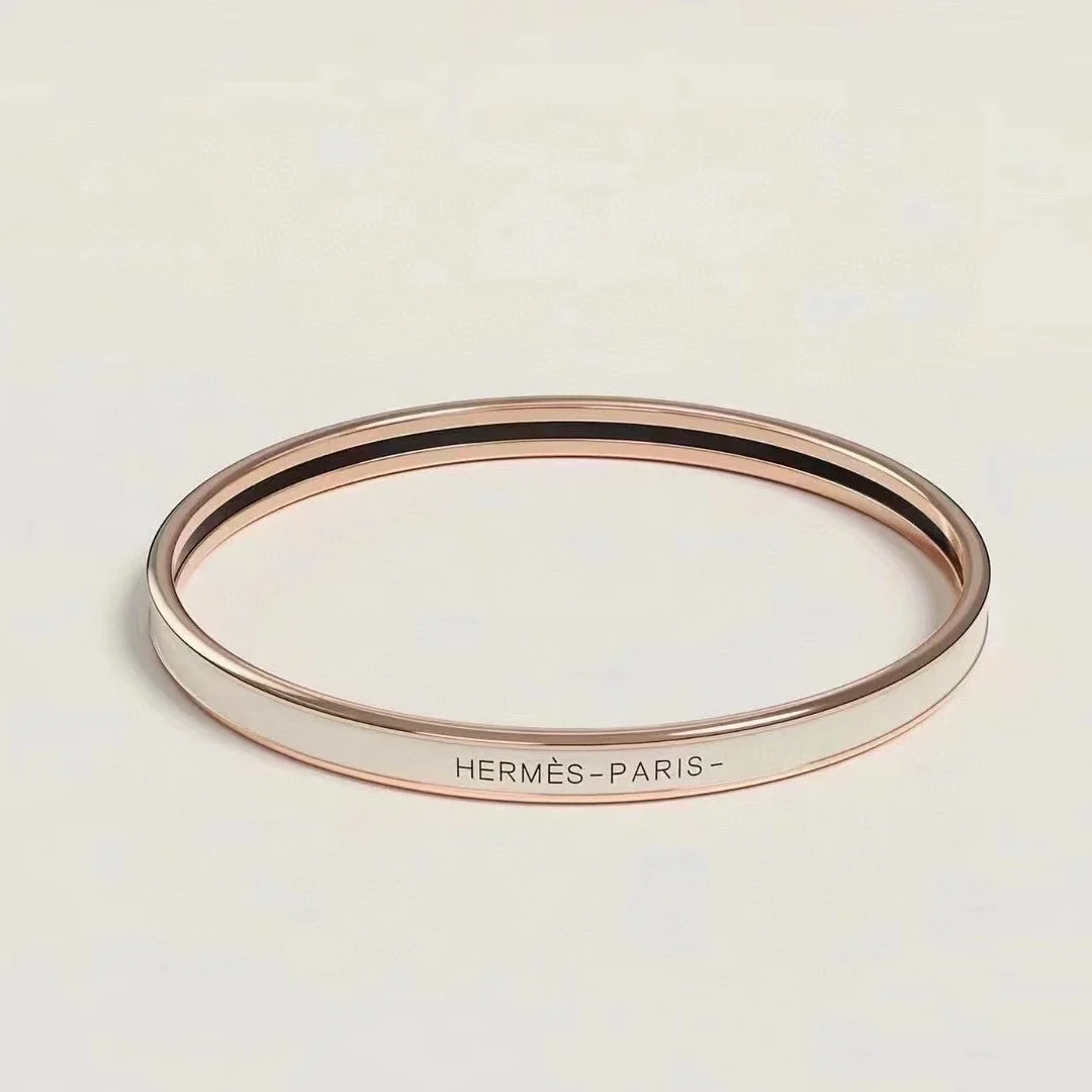 Hermes Enamel bracelet small size thin high version one-to-one precision version