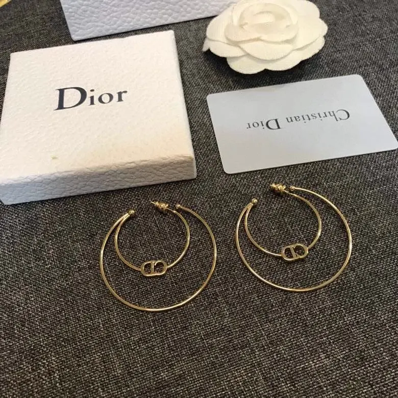 Dior CD hoop earrings are super finely crafted