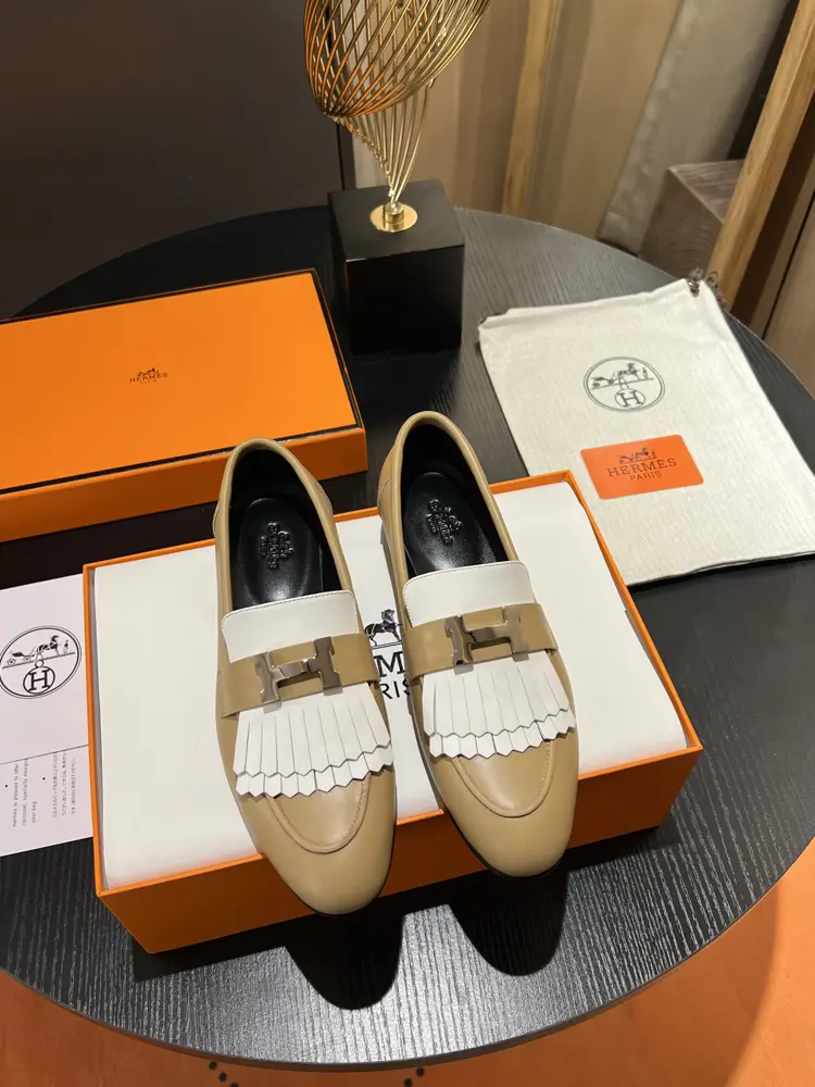 Hermès classic H-buckle loafers