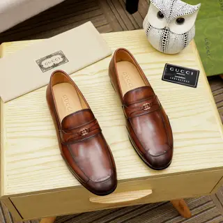 Gucci men’s business formal leather shoes New models synchronized with Hong Kong counters
