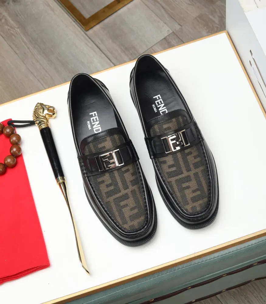 Fendi leather shoes