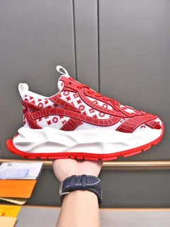 Louis Vuitton sneakers imported mesh with high-tech glue dripping technology cowhide