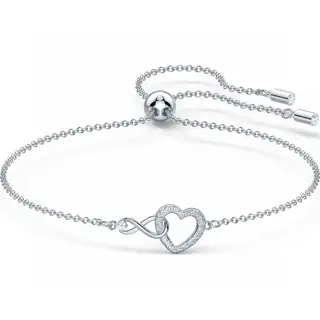Swarovski rhodium-plated bracelet is your best choice to express “eternal love”