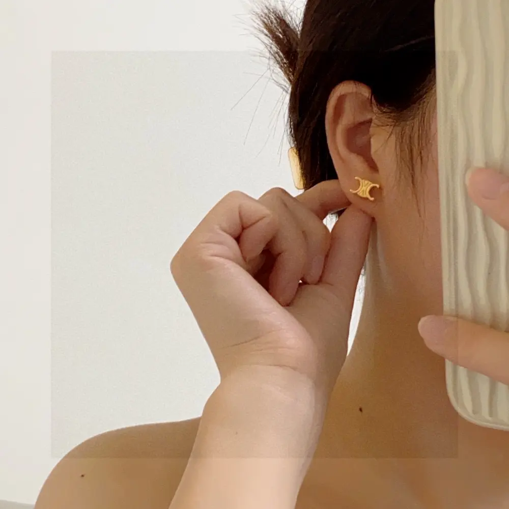 Celine Arc de Triomphe small earrings
