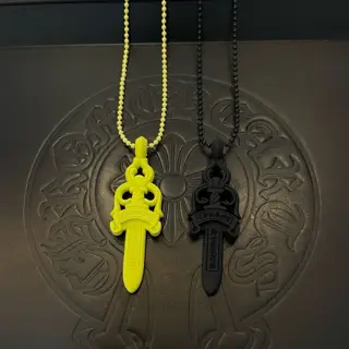 Chrome Hearts sword resin necklace