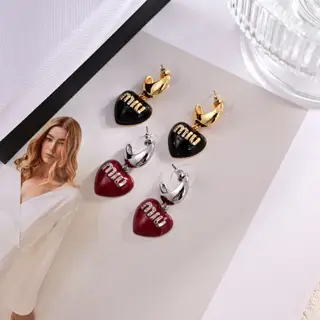 miumiu letter earrings