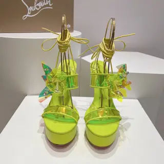 Christian Louboutin design show style platform high-heeled sandals~