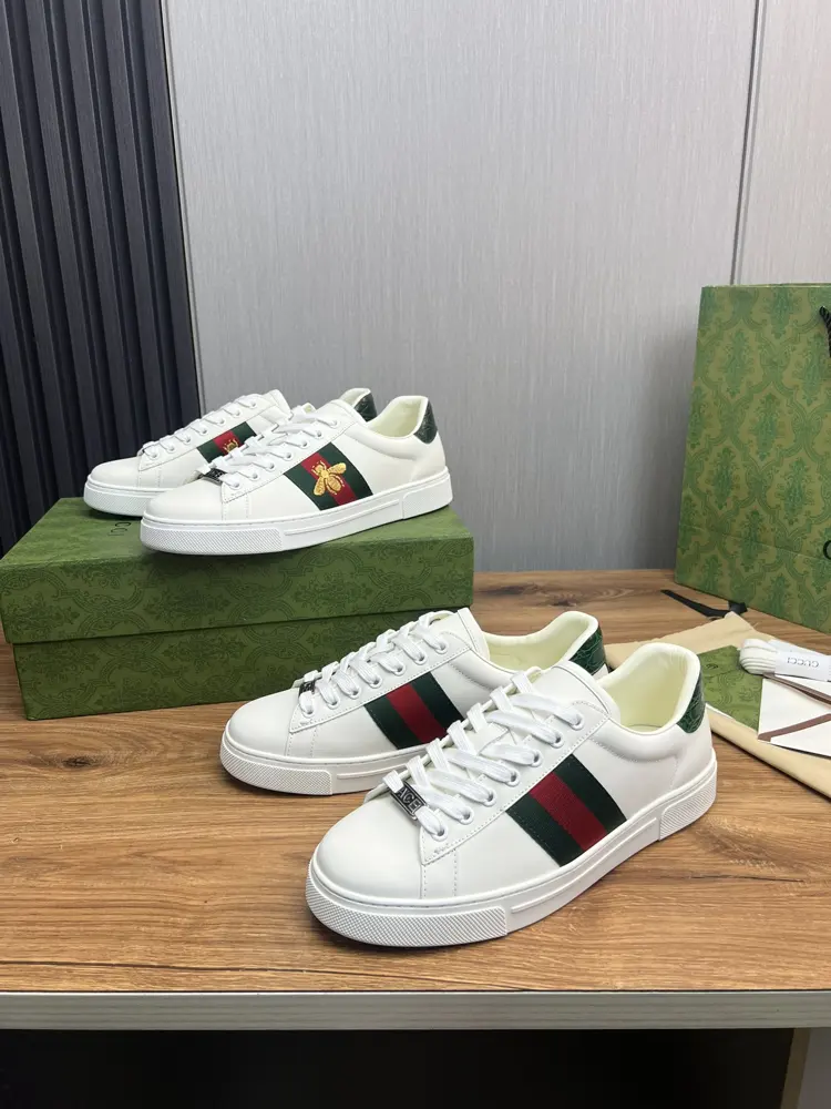 Gucci classic popular white shoes